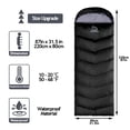 thumbnail image 2 of Friendriver Tamaño XL Ampliado Versión mejorada del saco de dormir para acampar 4 estaciones cálido y fresco, peso más liviano, adultos y niños pueden usar una bolsa de camping impermeable, viajes y a, 2 of 5