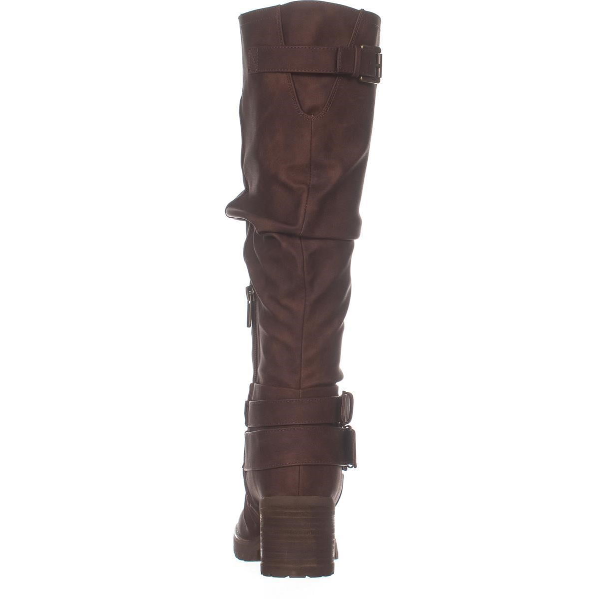 Womens Carlos by Carlos Santana Gwyneth Knee High Boots Dark Brown