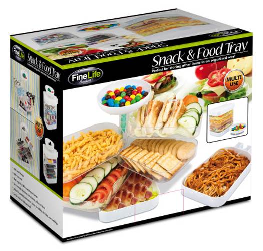 Stacking Snack and Food Tray