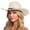 Light Yellow, variant on Valora Wide Brim Western Cowboy Hat Classic Curved Design For Men Women Red