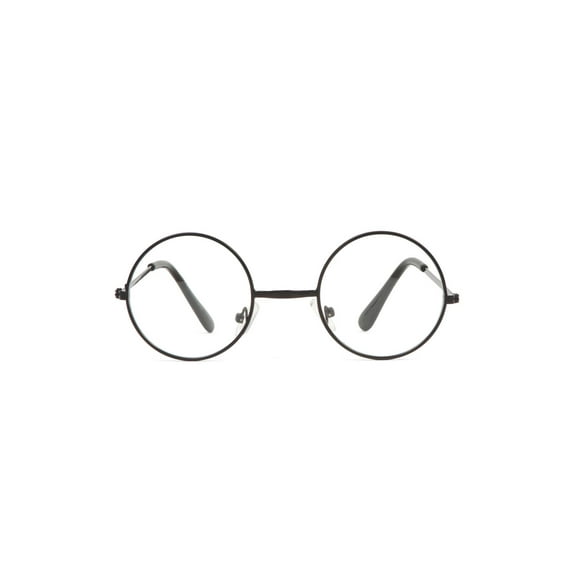 Gravity Shades Circular Frame Style Circular Black Frame Clear Lens