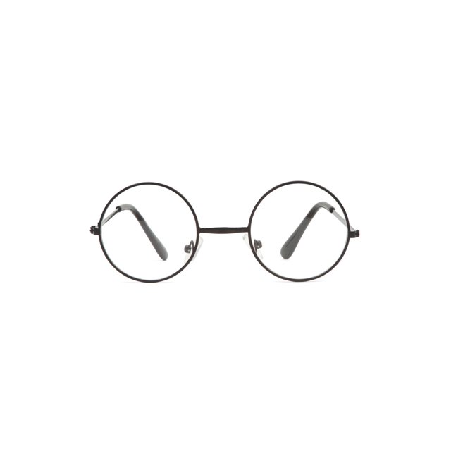 Gravity Shades Circular Frame Style Circular Black Frame Clear Lens
