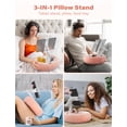 thumbnail image 2 of Soporte para Tablet con Almohada Ajustable TAZENI con 2 Bandejas para Snacks, 2 of 9