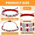 thumbnail image 3 of ZPAQI Pack of 12 Braided Saint Benedict Bracelets Stylish Spiritual Charm Accessories, 3 of 12