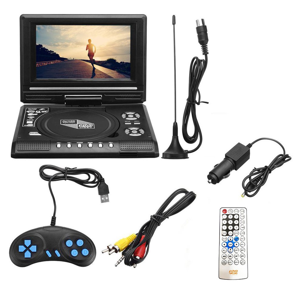 Multifuntional TV/FM/USB/ 7.8 inch HD TV Portable DVD Player HD