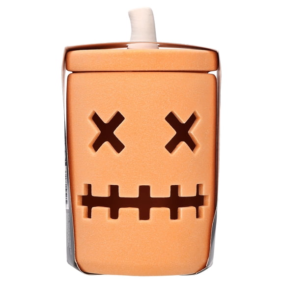 Ceramic Jack-o'-Lantern Jar, Orange, 8.75", Halloween by Way To Celebrate