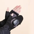 thumbnail image 5 of Electric Heated Gloves, Fingerless Hand Warmers for Women and Man, 3 Temperature Settings, Rapid Heating, Touchscreen Gloves for Winter Cold Weather, USB Type-C Power-Operated(Black,8.2x3.5"), 5 of 9