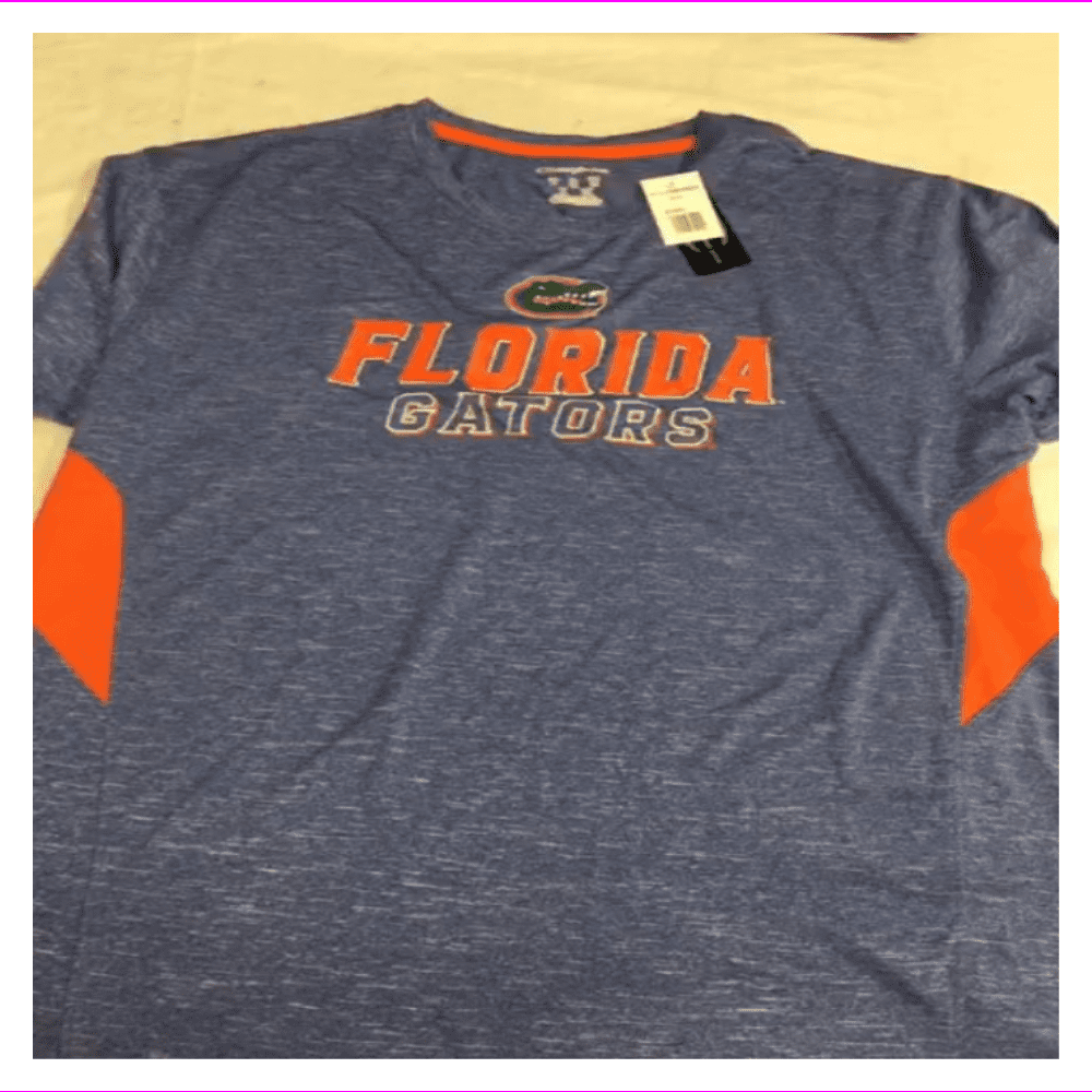 orange and blue champion shirt