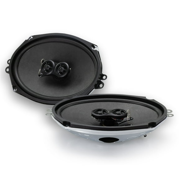 RetroSound Premium 6"x9" Ultra-thin 3-Way Speaker Pair
