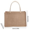 thumbnail image 5 of Moontgen Burlap Tote Bags Blank Jute Beach Handbag Gift Bags with Handle (M), 5 of 9
