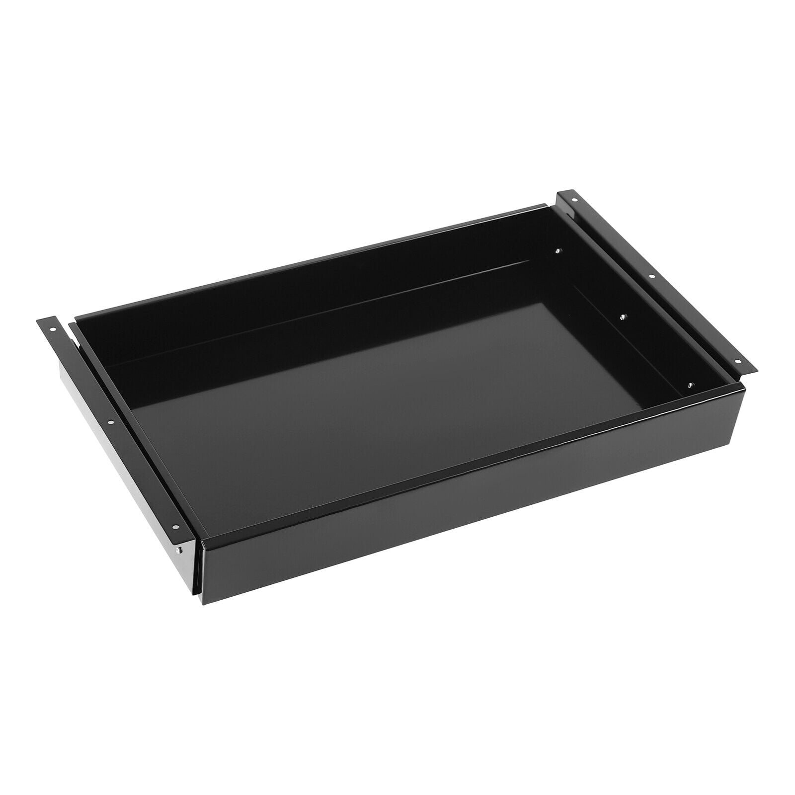 Under Desk Mounted Sliding Pull-out Drawer, Drawer Storage Organizer for Black Standing Desks, Pull-out Drawer
