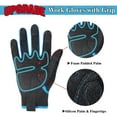 thumbnail image 7 of HANDLDNAY Synthetic Leather with Silicone Grip Coating Mechanic Glove, Breathable Utility Work Gloves, XS, Blue-Upgrade, 7 of 7