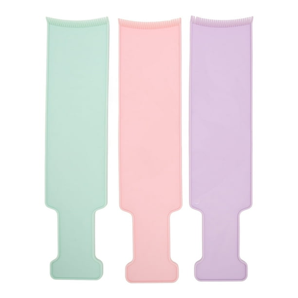 Tabla de seccionamiento para resaltar el cabello, tabla de Balayage de 3 piezas, tabla de Balayage curvada con dientes, tabla para colorear para resaltar el cabello, la mejor de su clase