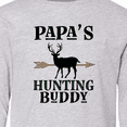 thumbnail image 4 of Inktastic Papa Hunting Buddy Bow Hunter Long Sleeve Youth T-Shirt, 4 of 5