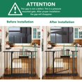 thumbnail image 4 of 31.1" Tall Baby Gate for Stairs & Doorways, Adjustable 29.5-44.1" Wide Pressure Mounted Safety Gate, No Drill Dog Gate with Double Lock Walk Through Design for Kids & Pets, Black, 4 of 9