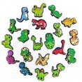 thumbnail image 1 of 20 Pices Dinosaure Srie Trou Chaussures Chaussures Fleur Jardin Chaussures Accessoires Dcoratifs Pvc Matriau Souple Cro, 1 of 5