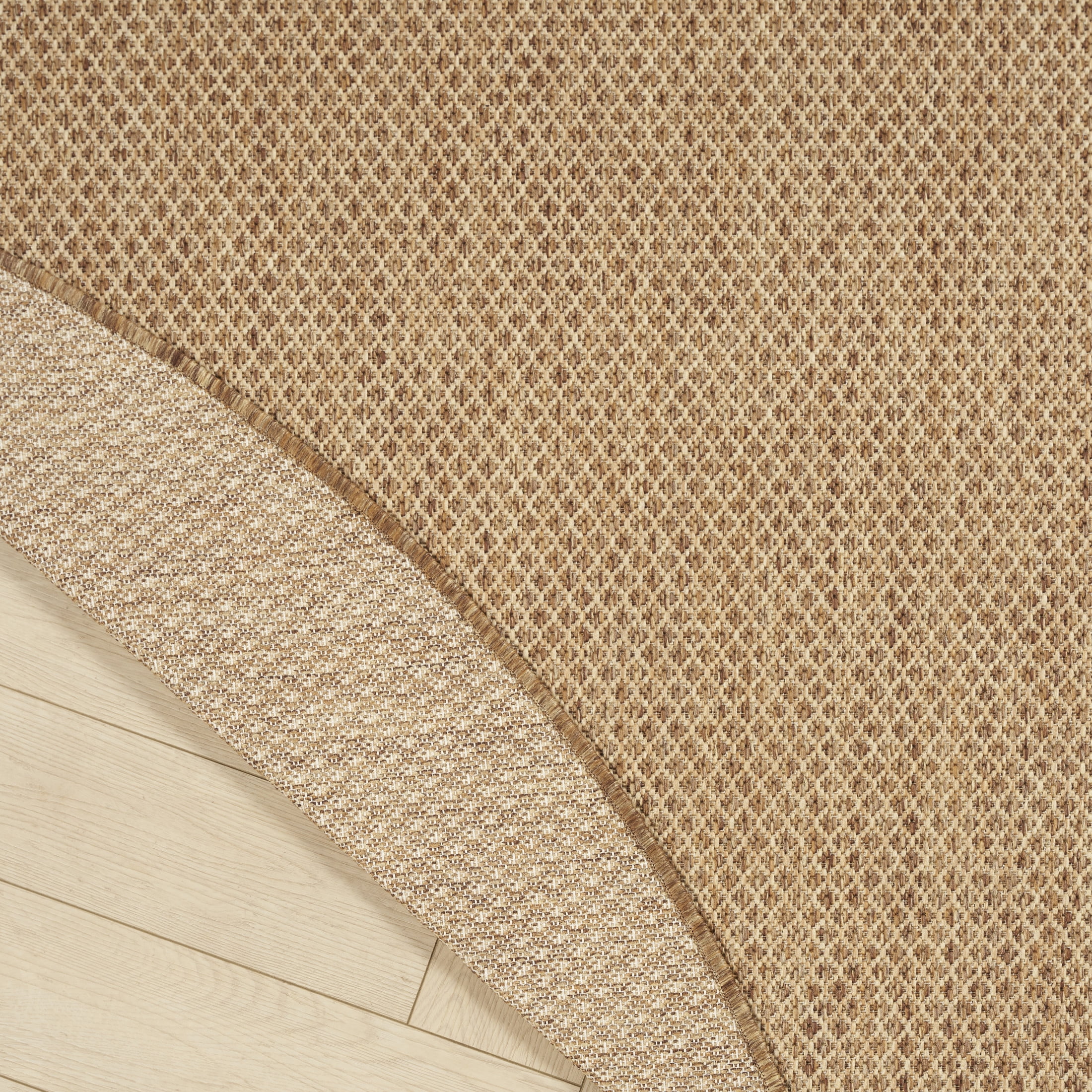 Nourison Courtyard 8' x Round Jute Modern Rug
