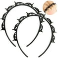 thumbnail image 3 of 2 horquillas trenzadas para el pelo, color negro * 2, 3 of 8