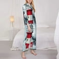 thumbnail image 3 of Naloa Circular Lighthouse Pajamas for Women Set, Womens Pajama Sets, Lounge Sets for Women, 2pjs for Women-X-Large, 3 of 7
