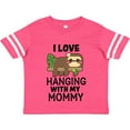 thumbnail image 3 of Inktastic I Love Hanging out with My Mommy with Sloth Boys or Girls Toddler T-Shirt, 3 of 5