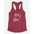 thumbnail image 3 of Red Wine And Blue Racerback Tank Women -Smartprints Designs, Female XX-Large, 3 of 4