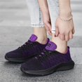 thumbnail image 6 of NOKIO Fashion Sneakers for Women Breathable 𝖫a𝖼e Up Tennis Shoes with Flexible Cushioning Sole, Comfortable Outdoor Running Shoes Non-S𝗅ip Athlet𝗂c Shoes for Summer and Autumn, 6 of 9