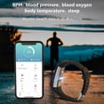 thumbnail image 3 of Fitness Tracker Activity Tracker Watch Con Monitor De Ritmo Cardíaco Monitor De Sueño A Prueba De Agua Contador De Pasos Para Mujeres Y Hombres Noticed EL016423-03, 3 of 5