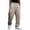 Khaki, variant on StSilkitty Men's Solid Color Casual Pants Lightweight Elastic Waist Drawstring Pant Comfy Breathable Trousers with Pocket