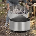 thumbnail image 4 of Towallmark Fire Pits for Garden, 35.4 Inch Smokeless Fire Pit, 304 Stainless Steel Wood Burning Fireplaces with Removable Ash Pan & Stand, Portable Safe Burning Firepit, 4 of 7