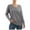 Gray, variant on IROINNID Womens Sweater V-Neck Pullover Sweater Solid Color Comfy Mid-Length Long Sleeve