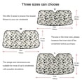 thumbnail image 5 of Lovely Cats and Paw Car Windshield Sun Shade Foldable Car Front Window Visor Heat and UV Protection 53x23.5, 5 of 8