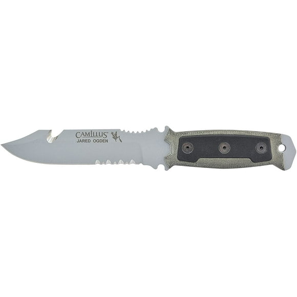 Camillus SKOL, 10.5-Inch Fixed Blade Knife, Black/Gray