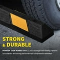 thumbnail image 4 of 71" Rubber Curb Parking Block Car RV Trailer Wheel Stopper Stop Aid 2 Packs, 4 of 9