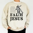 thumbnail image 5 of "Faith Is Believe In Jesus" Christian Sweatshirt – Matthew 6:6 Bible Verse Pullover with Inspirational Faith Design, 5 of 6
