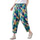 thumbnail image 1 of Gibobby pantalones de mezclilla afelpados mujer Las mujeres imprimen las polainas ocasionales del bolsillo Pantalones lápiz Cintura elástica Pantalones sueltos (Verde, L), 1 of 4