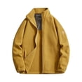 thumbnail image 1 of pstuiky camisas de manga larga para hombre, Chaqueta con capucha y cremallera de cuello alto y manga larga de color liso para hombre tops de invierno para hombre s, 1 of 8