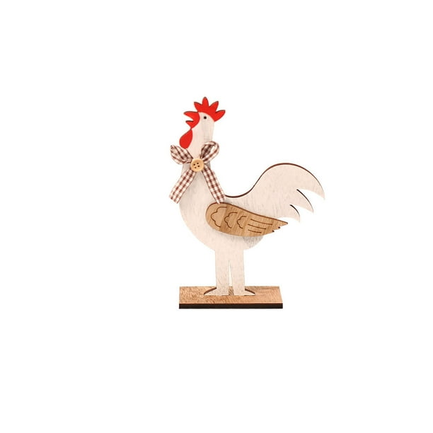 Toystoory Decoración de de gallo de de Pascua con ala, accesorios de fiesta, soporte de bricolaje para pollo, decoración de de Kits de decoración para fiestas Gallina flaca Toystoory HA070156-02