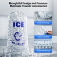 thumbnail image 2 of Ecojoy Ice Bags 10lb Drawstring 100 Count Ice Bags Ice Machine, Heavy-duty Reusable Ice, 2 of 7