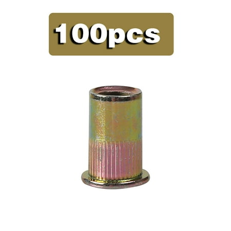 

Mittory Gift for Women Men 100×Rivet Screw Tool Carbon Steel Threaded Screw 1/4in-20 Flat Head Screw USA