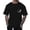 Black, variant on Men‘s Raglan Sleeve Letter Print Short Sleeve Round Neck T Shirt Floral Fashion Trend Bottoming Shirt Large Shirts for Men