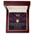 thumbnail image 5 of To My Fiancee  I'm Lucky To Have You and Your Heart Infinity Knot Necklace Message Card, 5 of 17