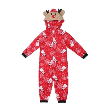 

Dewadbow Reindeer Christmas Family Matching Pajama for Family Size Baby-Kids-Adult