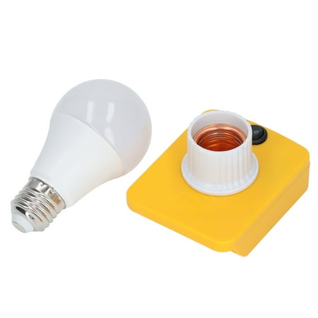 

LED Work Light 12-60V 7W Bulb Lamp White Light Safe To Use Anti Slip With Battery Adapter For Underground Parking
