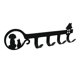 thumbnail image 2 of Ganchos Decorativos para Llaves Macarena Monedero Colgador Negro Sombrero Organizador de Llaves Estante 4 Ganchos Toalla Soporte de Joyería Montado en 2 animales, 2 of 8
