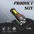 thumbnail image 2 of HIBIBUD Flashlights High Lumens,Real-Time Power Display Flashlight Camping,Four-Speed Dimming Flash Light,Black, 2 of 7