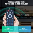 thumbnail image 5 of RCR503BR Universal 3-Device Palm-Sized Replacement Remote Control for RCA TV, VCR/DVD, Satellite Receiver, Cable Box, Digital TV Converter Sub RCR503BE RCR503BZ, 5 of 5