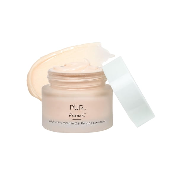 Crema para ojos PUR MINERALS Rescue C, iluminadora, vitamina C y péptido, 15 ml