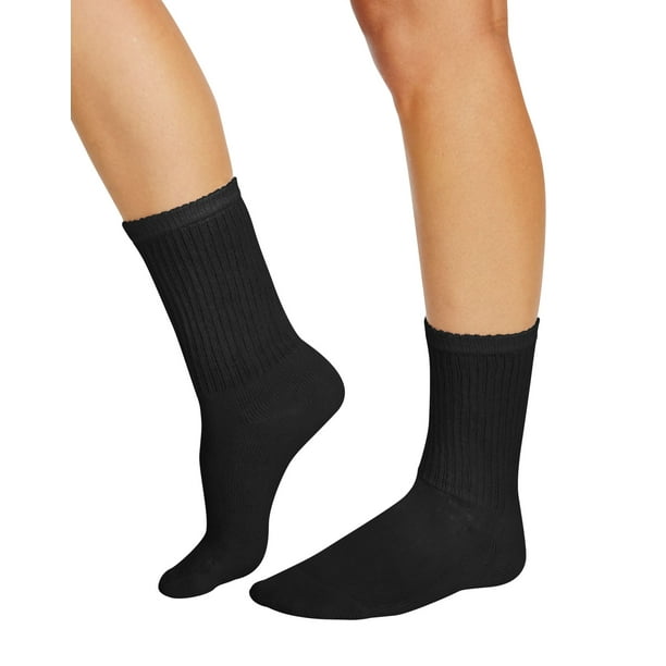 Hanes Hanes Womens' Cushioned Crew Athletic Socks, 10+2 bonus pack