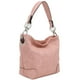 thumbnail image 1 of Bolso de hombro Hobo ALYSSA rosa con herrajes Big Snap Hook, 1 of 7