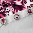 thumbnail image 4 of Feelyou Bling Bow-tie Curtains Pack of 2 (52x84 Each), Pink Leopard Print Window Curtains, 4 of 6